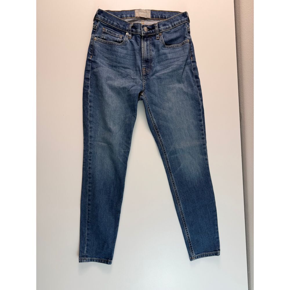 Everlane Women's High-Rise Skinny Jeans Classic Blue Denim Casual Everyday